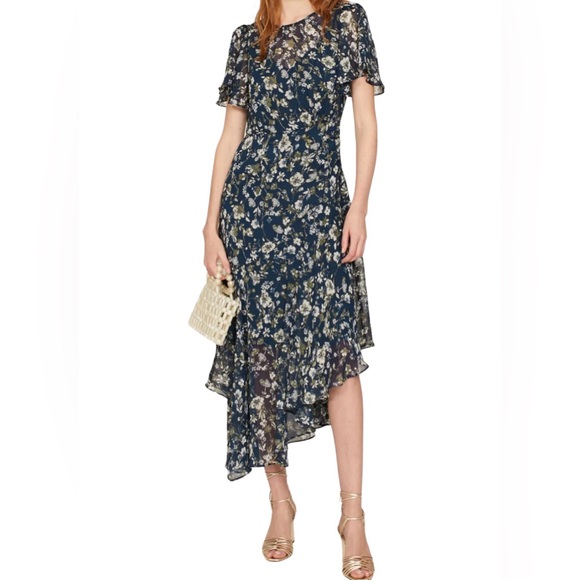 Astr Dresses & Skirts - Blue Floral Midi Dress ASTR, The Label Sz M